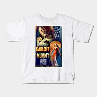 KARLOFF THE MUMMY 1932 Horror Terror Retro Movie Kids T-Shirt